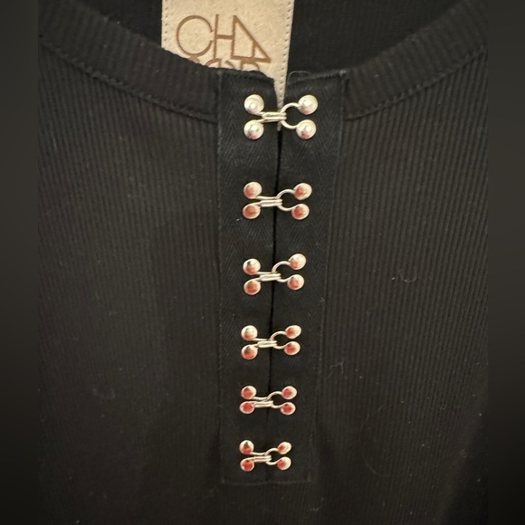 Chaser Black Ribbed Top size XS - Picture 3 of 5